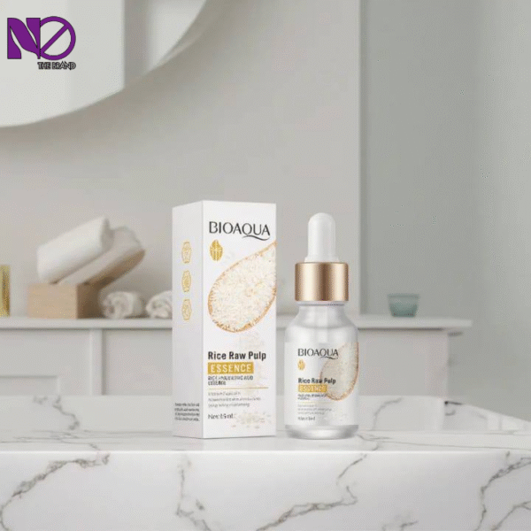 Whitening Vegan Organic Natural Anti-Aging Anti-wrinkle White Rice Face Skin Care Serum - Image 2